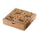Folded Kraft Corrugated Carboard Pizza Boxes Wholesale E Flute Pizza Box Factory