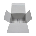 Custom Recycled Corrugated Paper Snap Lock Bottom Zipper Boxes With Logo Printing