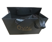 Custom Boutique Paper Gift Bags Packaging With Gold Foil Stamping Logo Suppliers