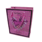 Promotional Custom Printed Luxury Paper Euro Tote Bags With Purple Foil Logo