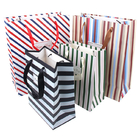 Custom Printed Creative Patterned Paper Product Bags Striped Paper Bags