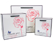 Custom Luxury White Paper Carry Bag With Artwork Printing Manufacturers