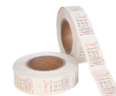 Swing Roll Custom Garment Tags , Clothing Brand Labels Removal Ink Non Fade