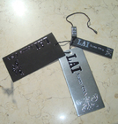 Custom Silver Garment Tags And Labels Plastic Swing Hang Tags Manufacturers