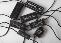 Custom Plastic Hang Tags For Clothing Plastic Security Tag On Clothes Silver Logo