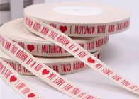 100% Natural Custom Printed Ribbon , Personalised Cotton Ribbon Eco - Friendly