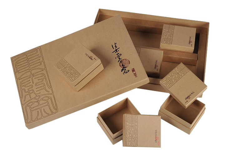 Recycled Presentation Packaging Boxes , Kraft Art Paper Gift Packaging Boxes High End