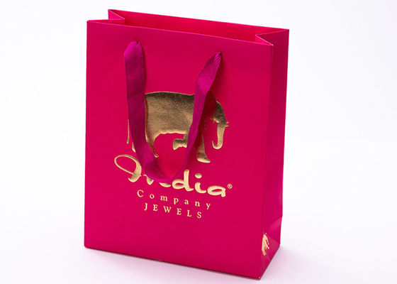 প্রমোশনাল কাস্টম প্রিন্টেড রেড পেপার ব্যাগ গিফট প্যাকেজ সুতির হাতল দড়ি দিয়ে